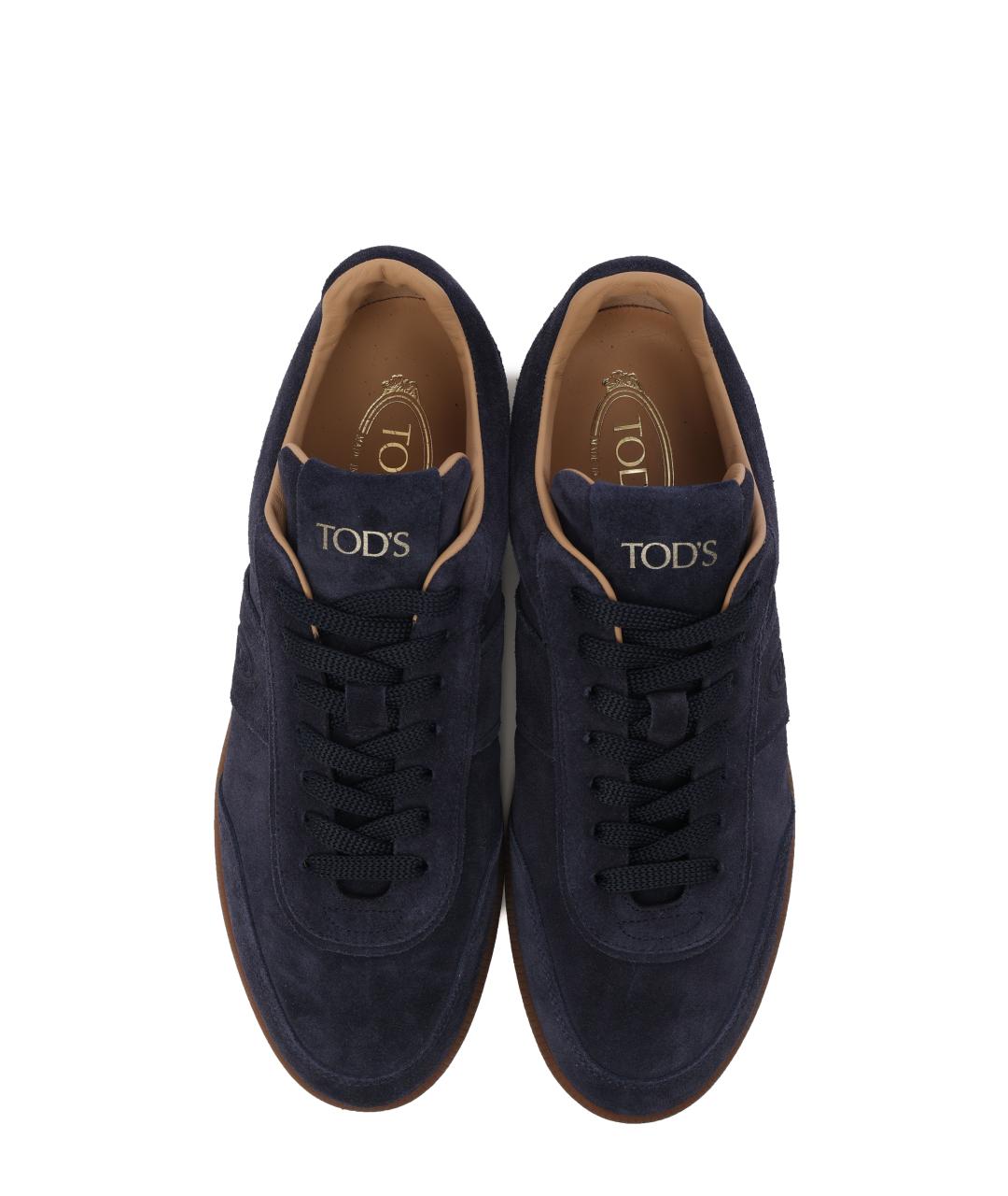 TOD'S Темно-синие низкие кроссовки / кеды, фото 7