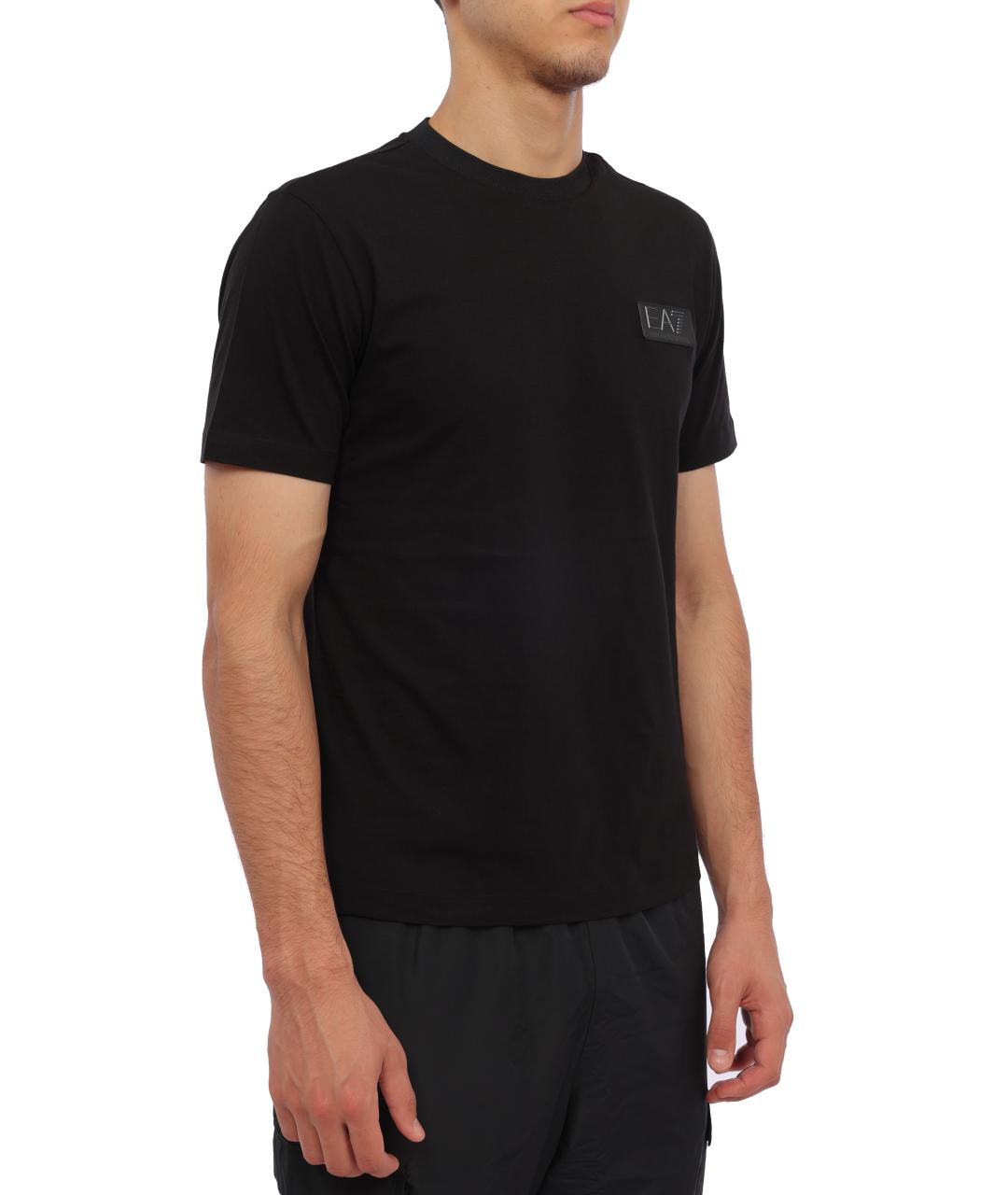 EA7 Черная футболка, фото 5
