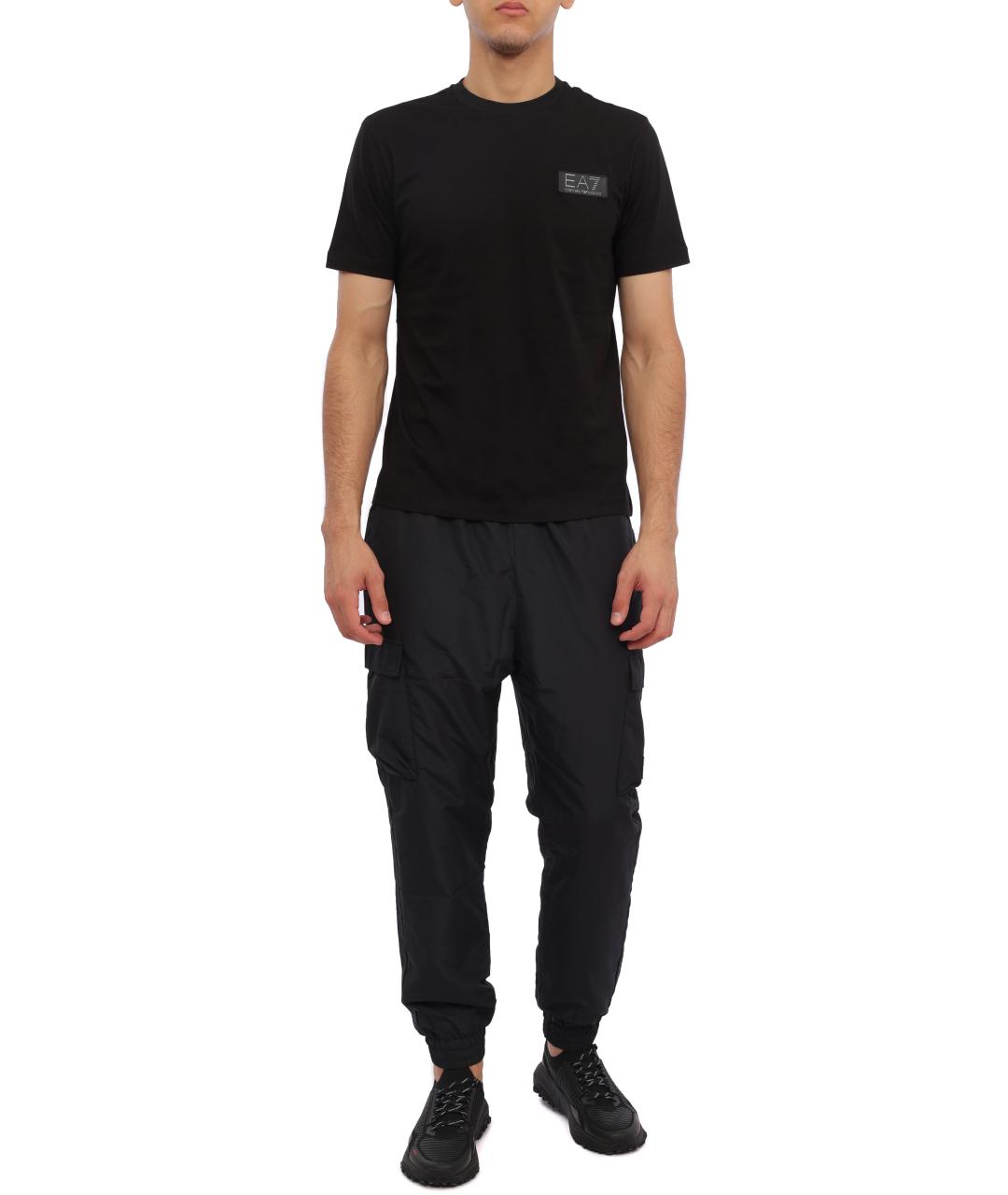 EA7 Черная футболка, фото 4