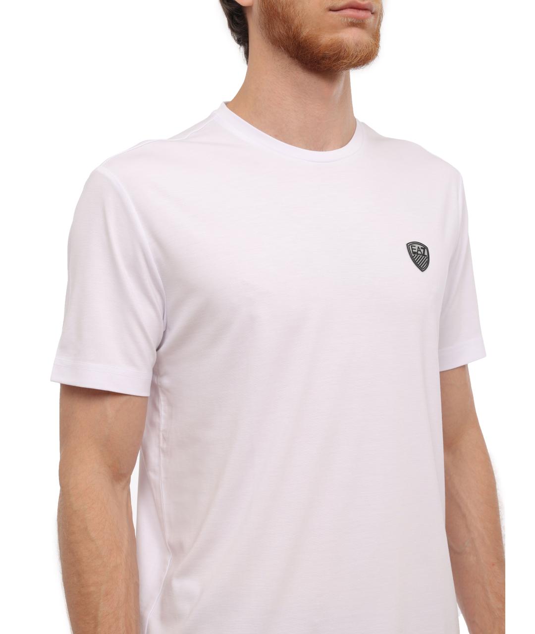 EA7 Белая футболка, фото 4