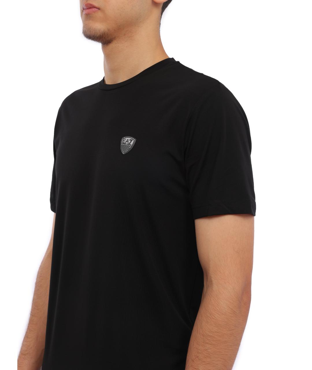 EA7 Черная футболка, фото 3