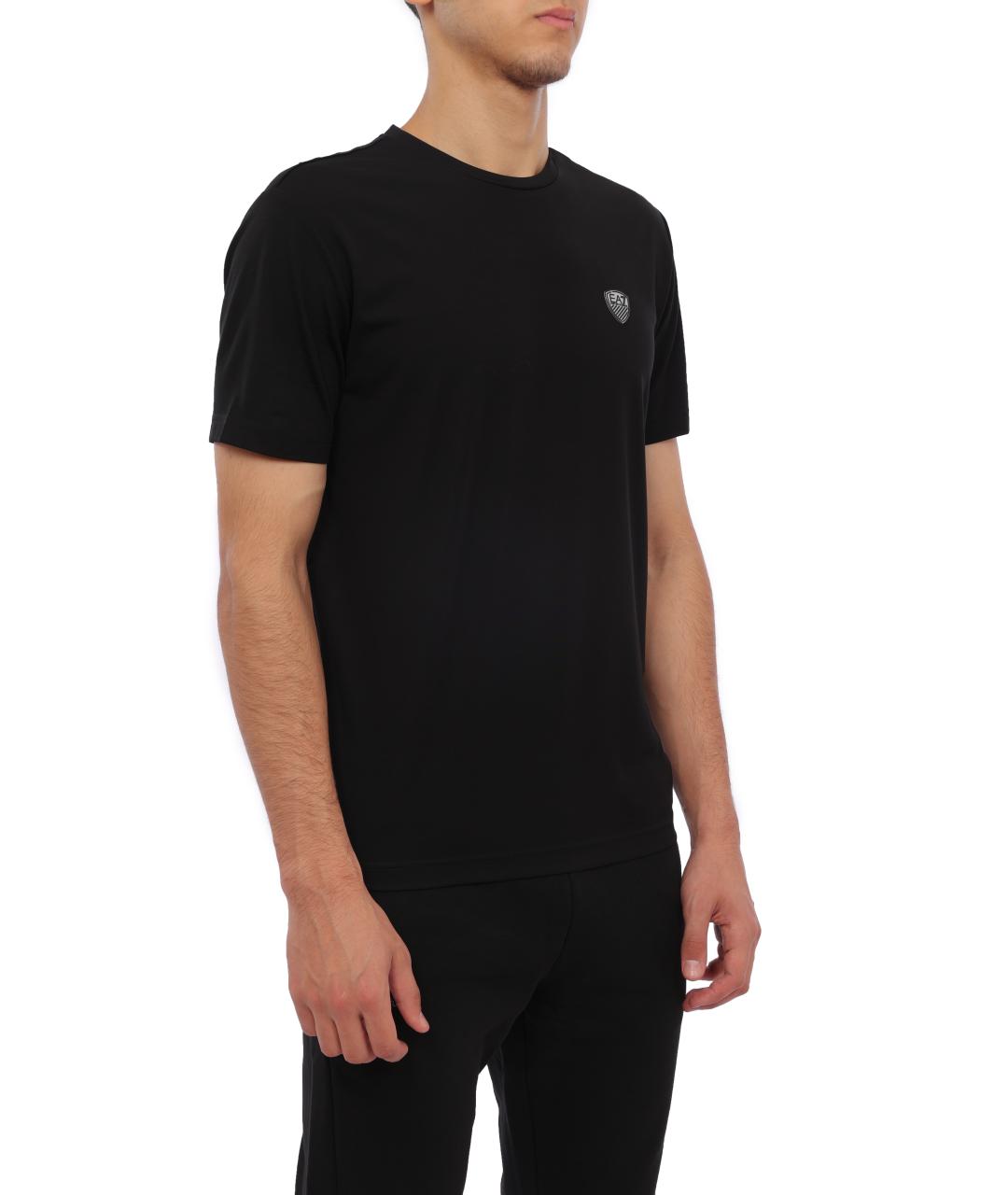 EA7 Черная футболка, фото 5