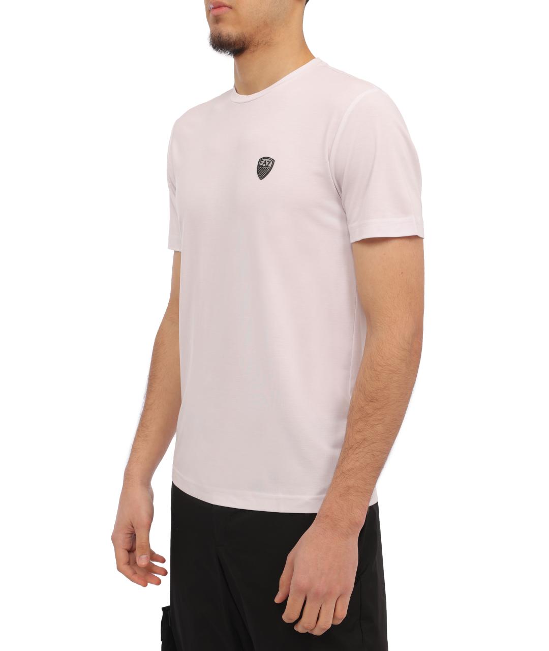 EA7 Белая футболка, фото 4