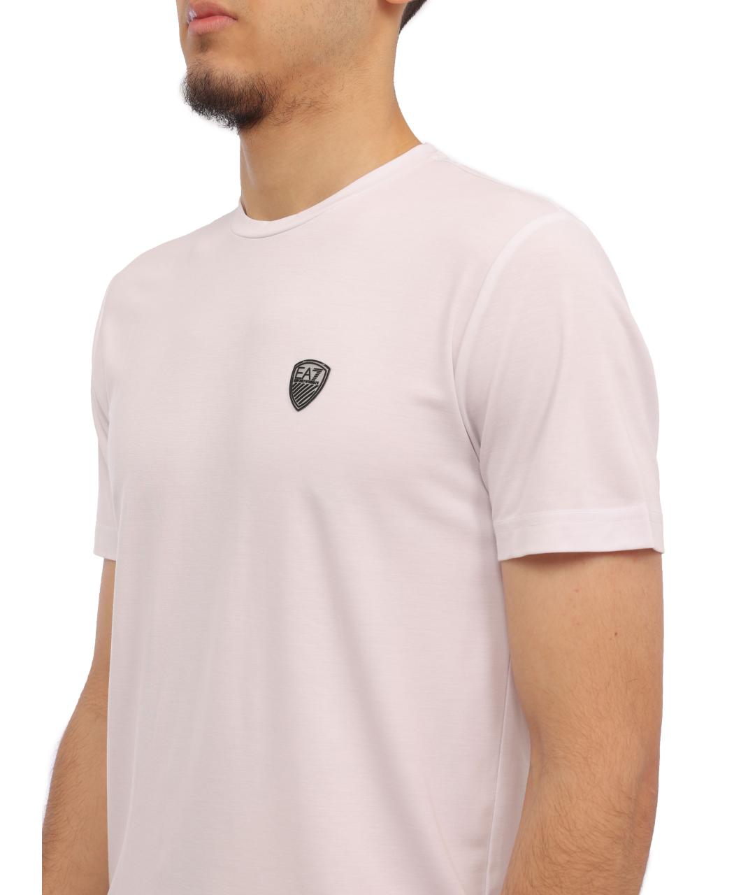 EA7 Белая футболка, фото 3