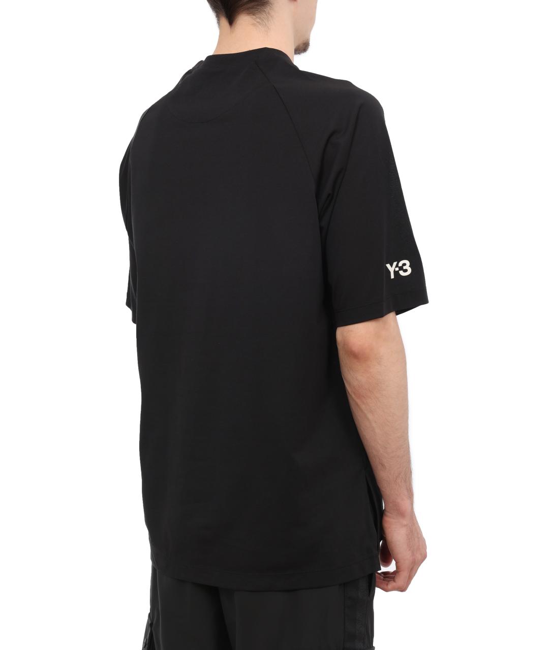 Y-3 Черная футболка, фото 4