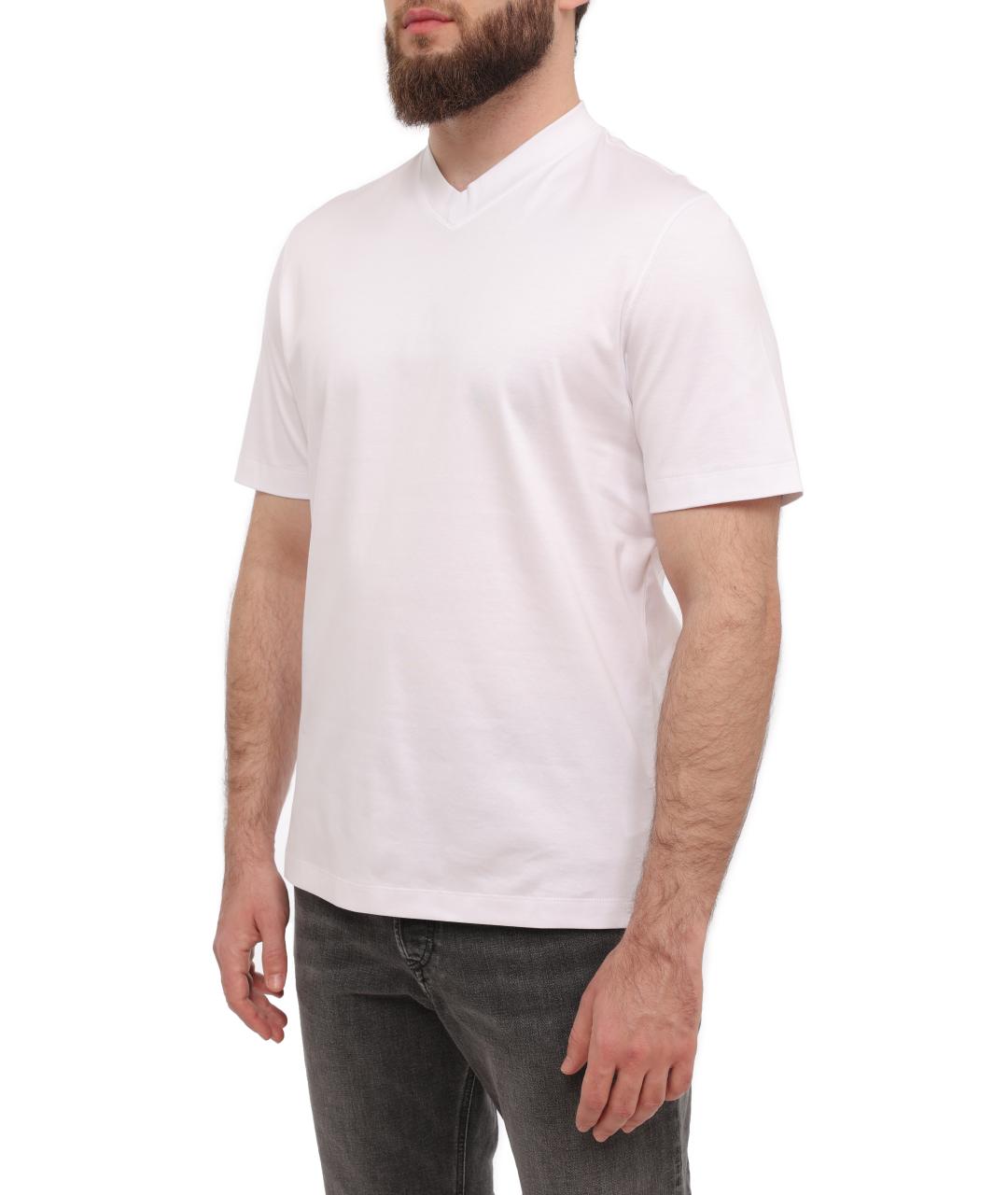 BRUNELLO CUCINELLI Белая футболка, фото 3