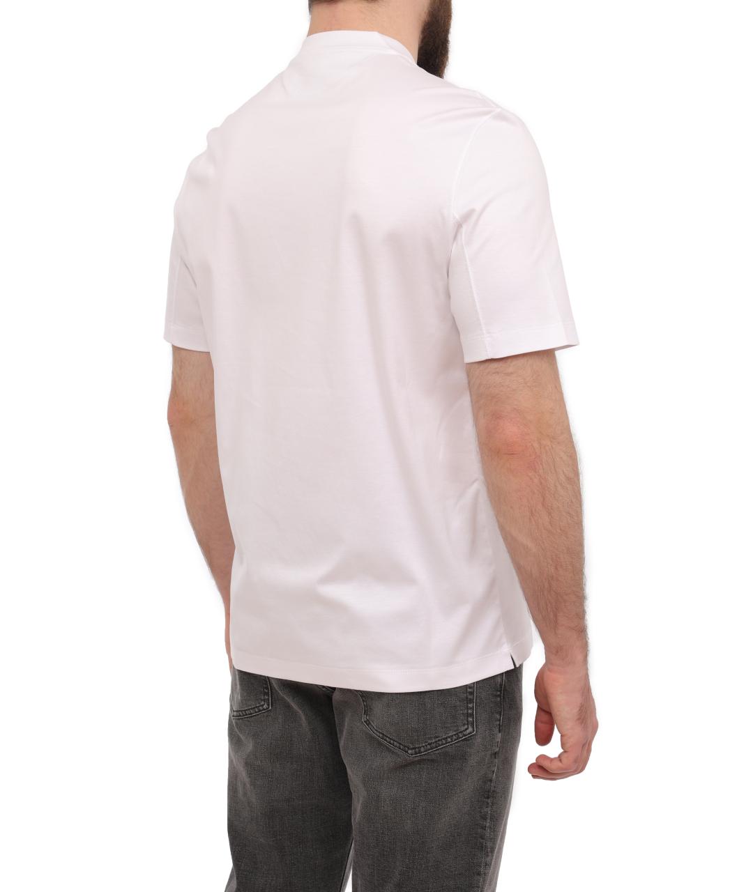 BRUNELLO CUCINELLI Белая футболка, фото 2