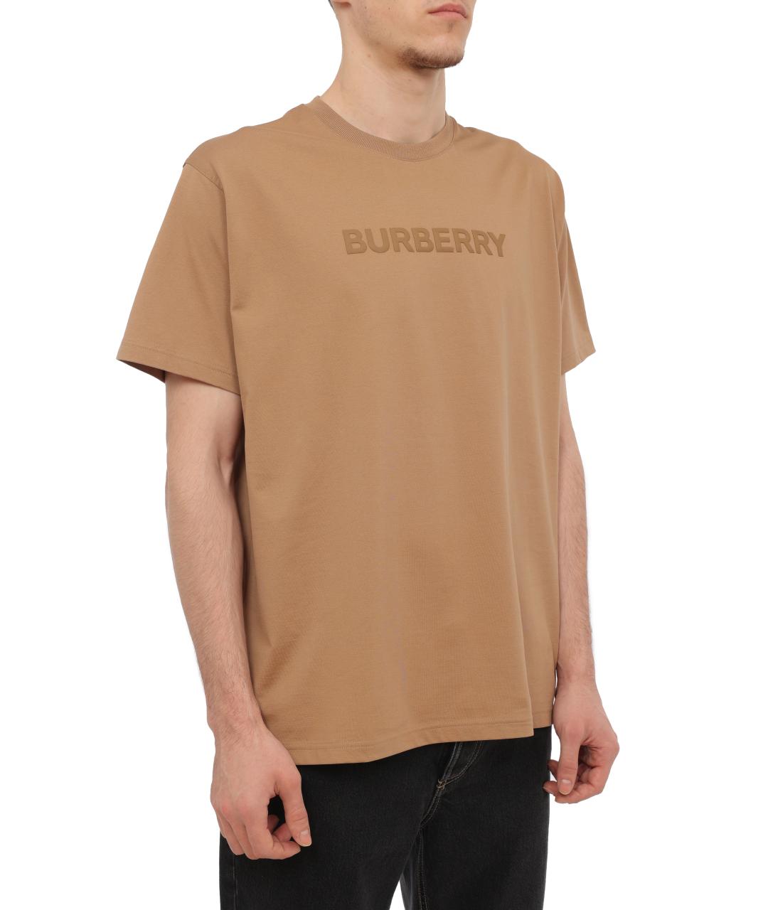 BURBERRY Бежевая футболка, фото 5