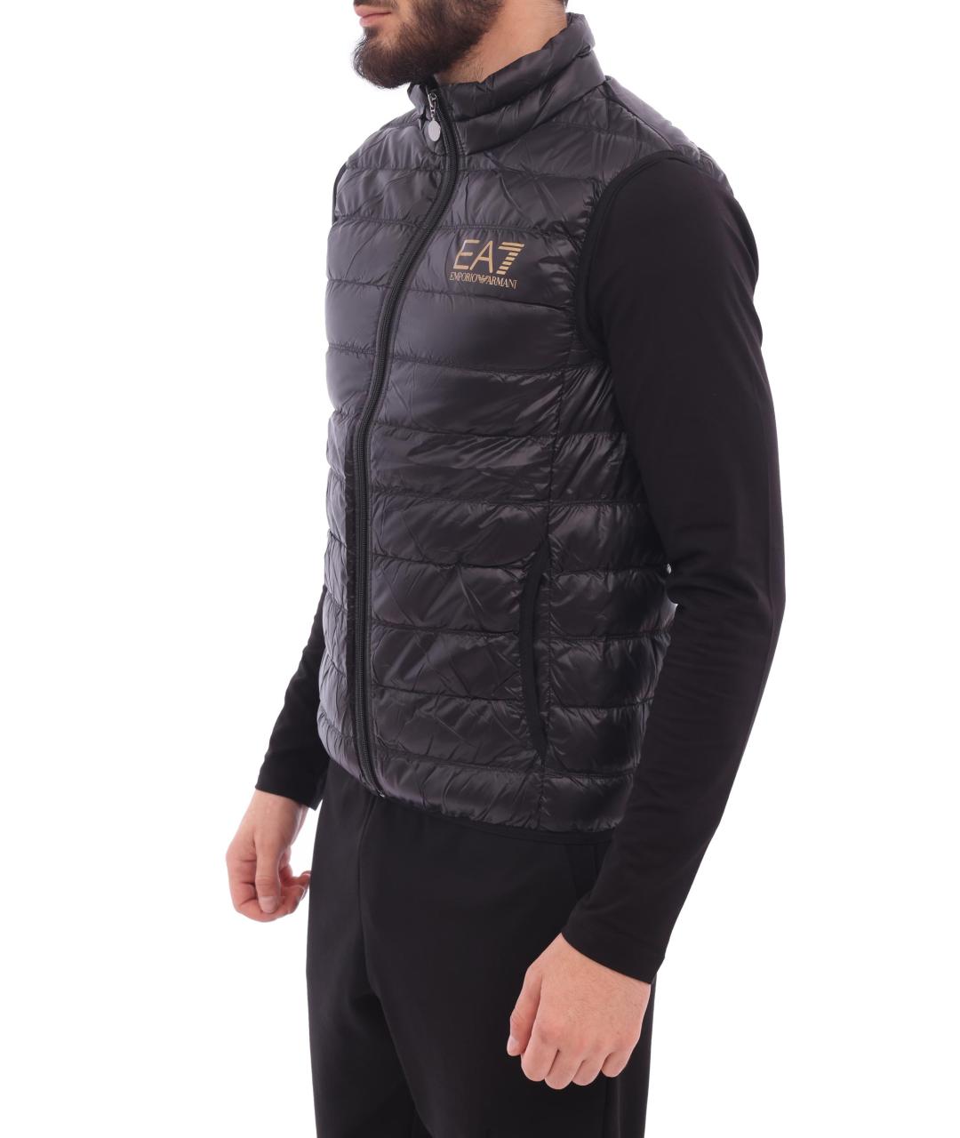 EA7 Черный жилет, фото 3