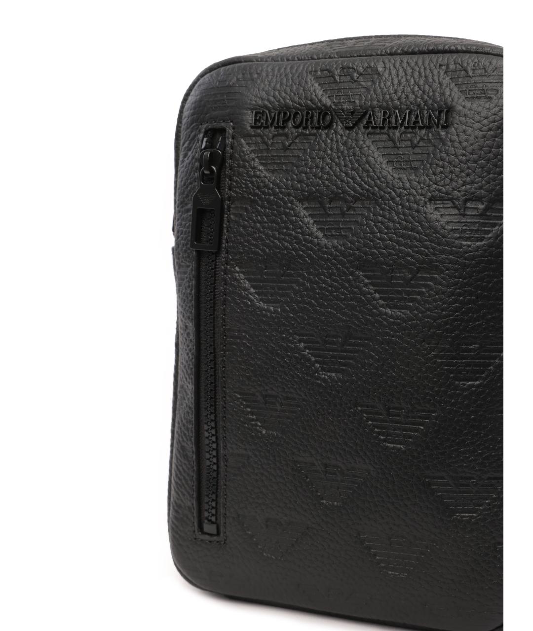 EMPORIO ARMANI Черная сумка на плечо, фото 4