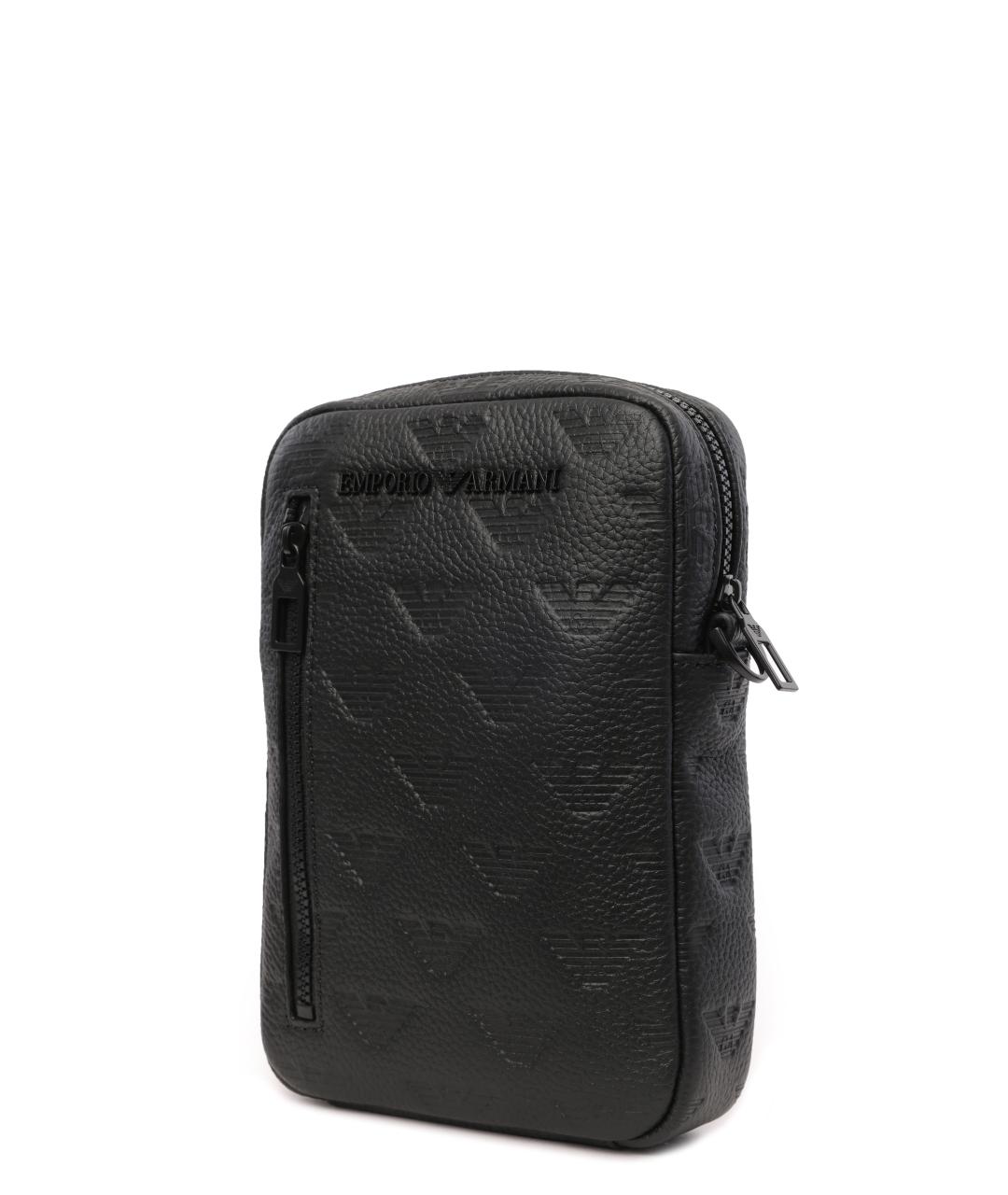 EMPORIO ARMANI Черная сумка на плечо, фото 2