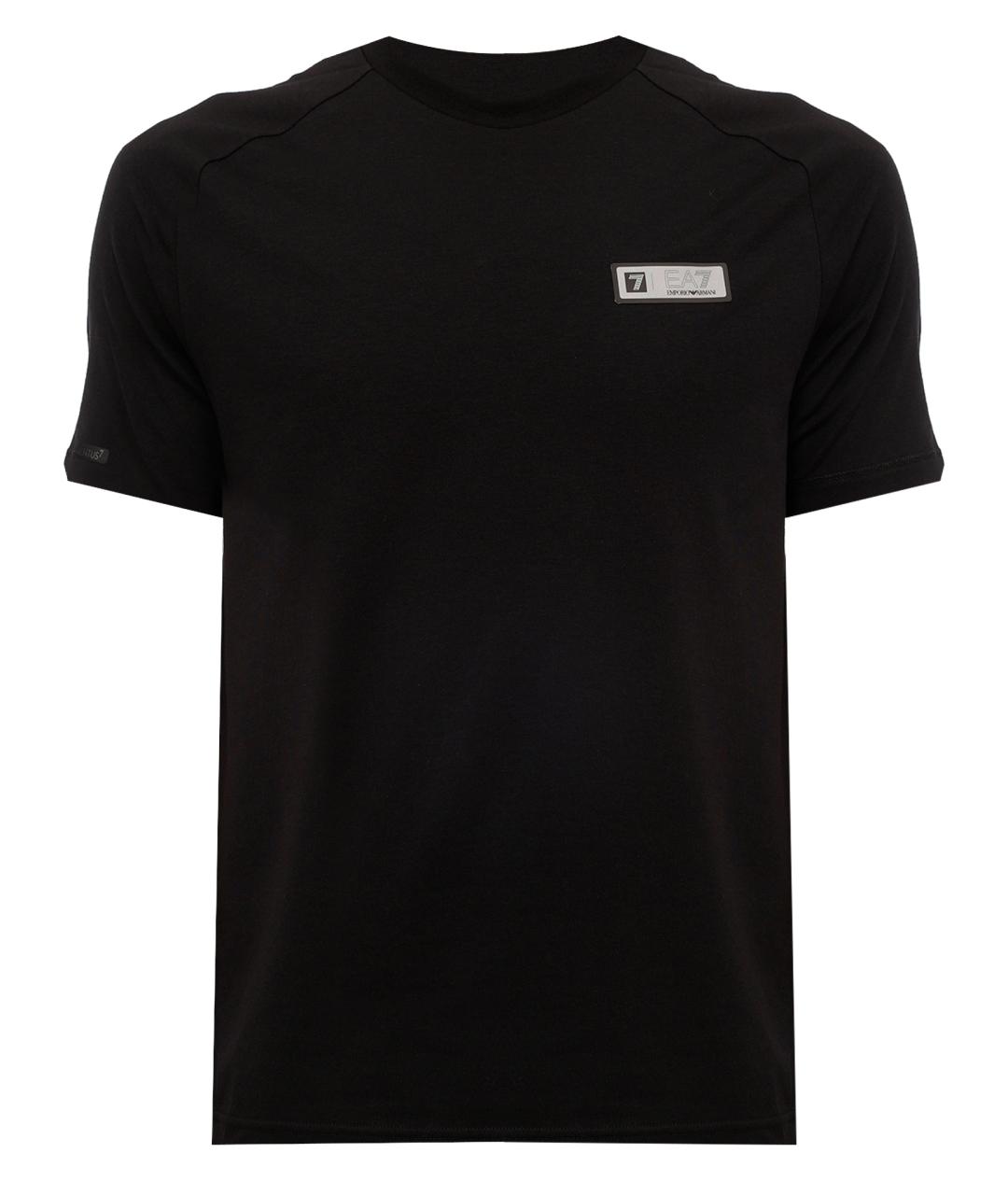 EA7 Черная футболка, фото 1