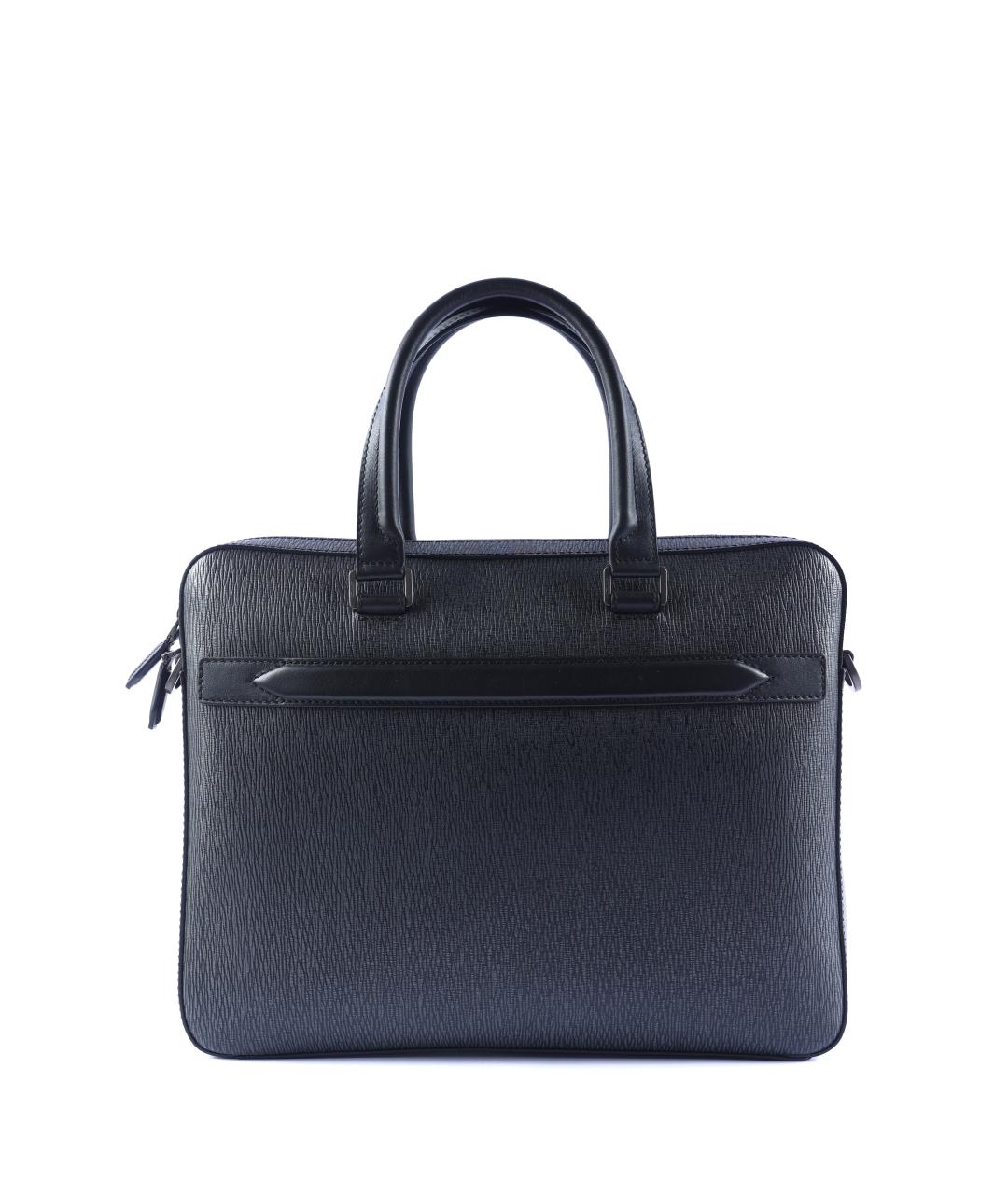 FERRAGAMO Черный портфель, фото 2