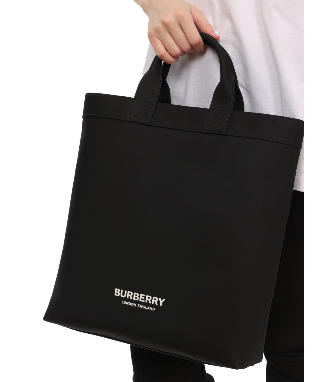 BURBERRY Черная сумка на плечо, фото 3