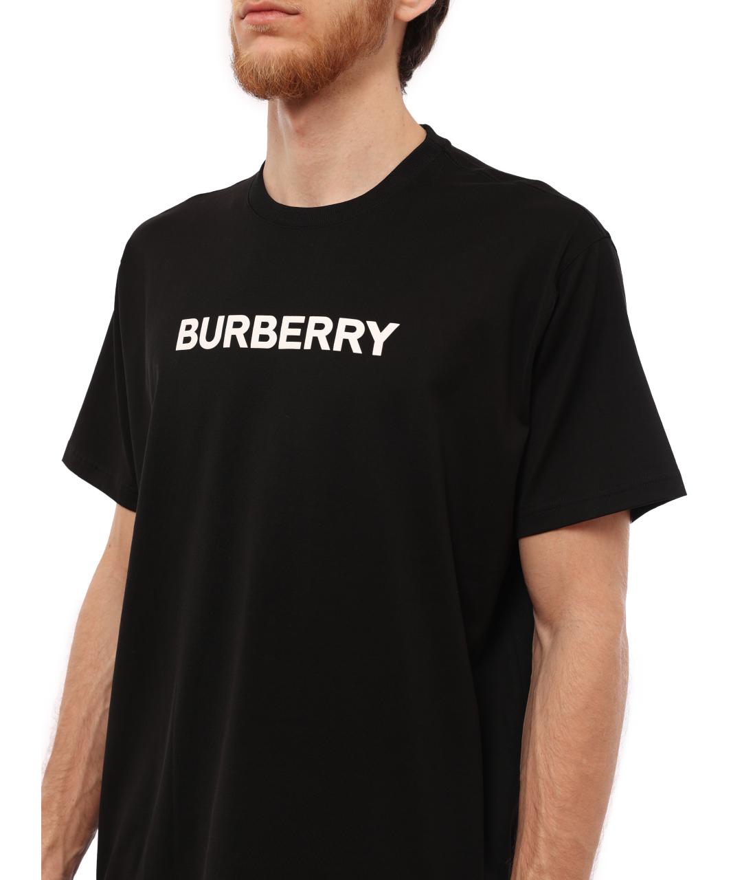 BURBERRY Черная футболка, фото 3