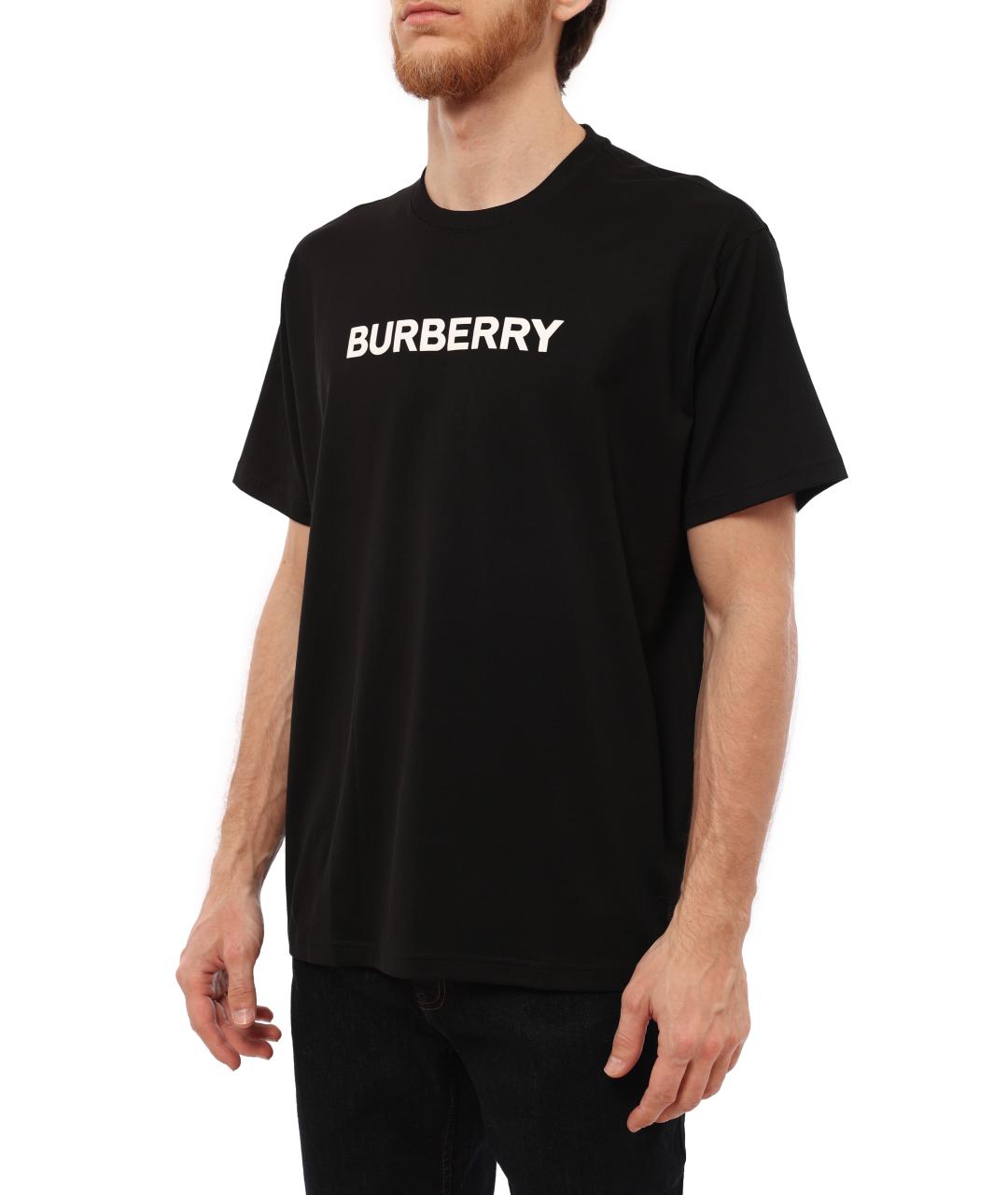 BURBERRY Черная футболка, фото 5