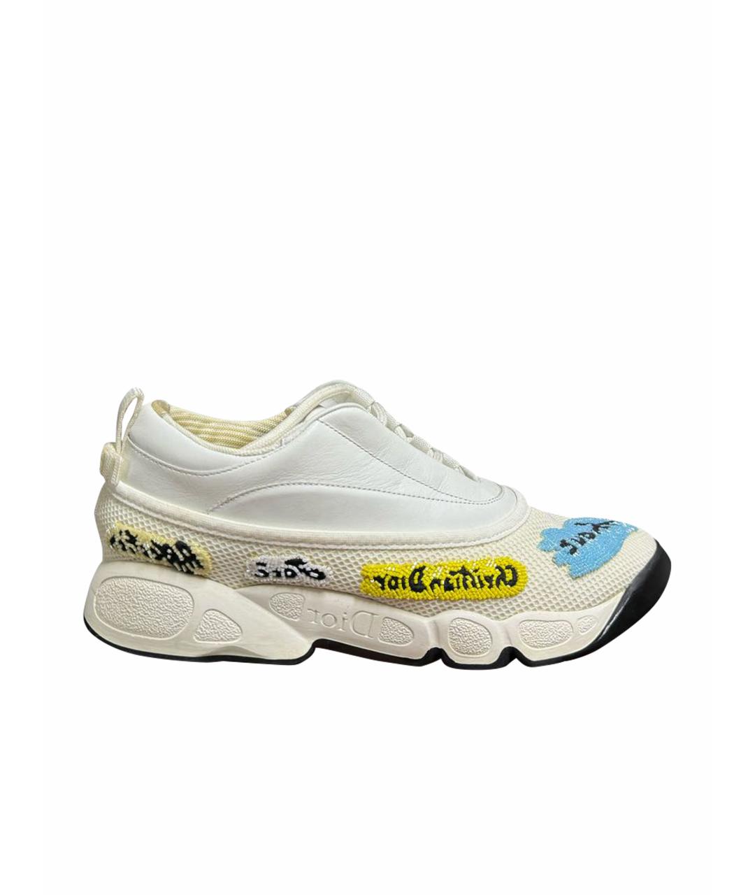 CHRISTIAN DIOR PRE-OWNED Белые синтетические кроссовки, фото 1
