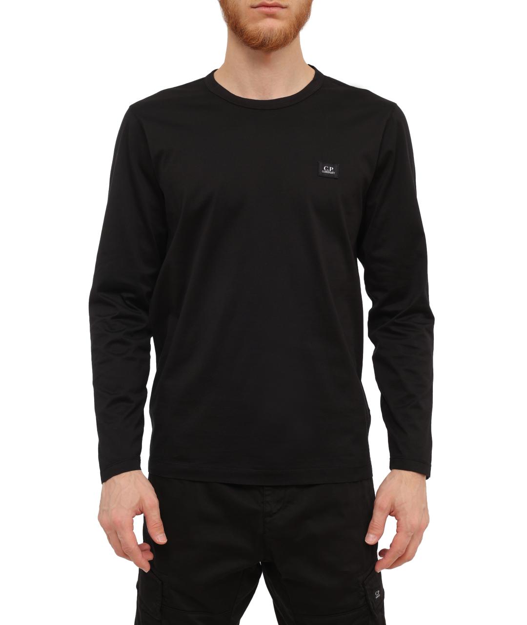 CP COMPANY Черное поло с длинным рукавом, фото 6