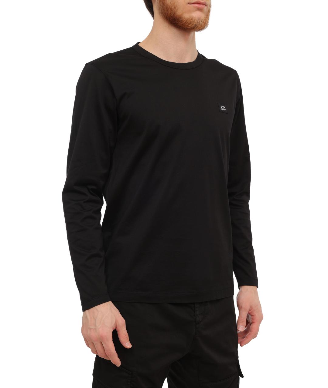 CP COMPANY Черное поло с длинным рукавом, фото 5