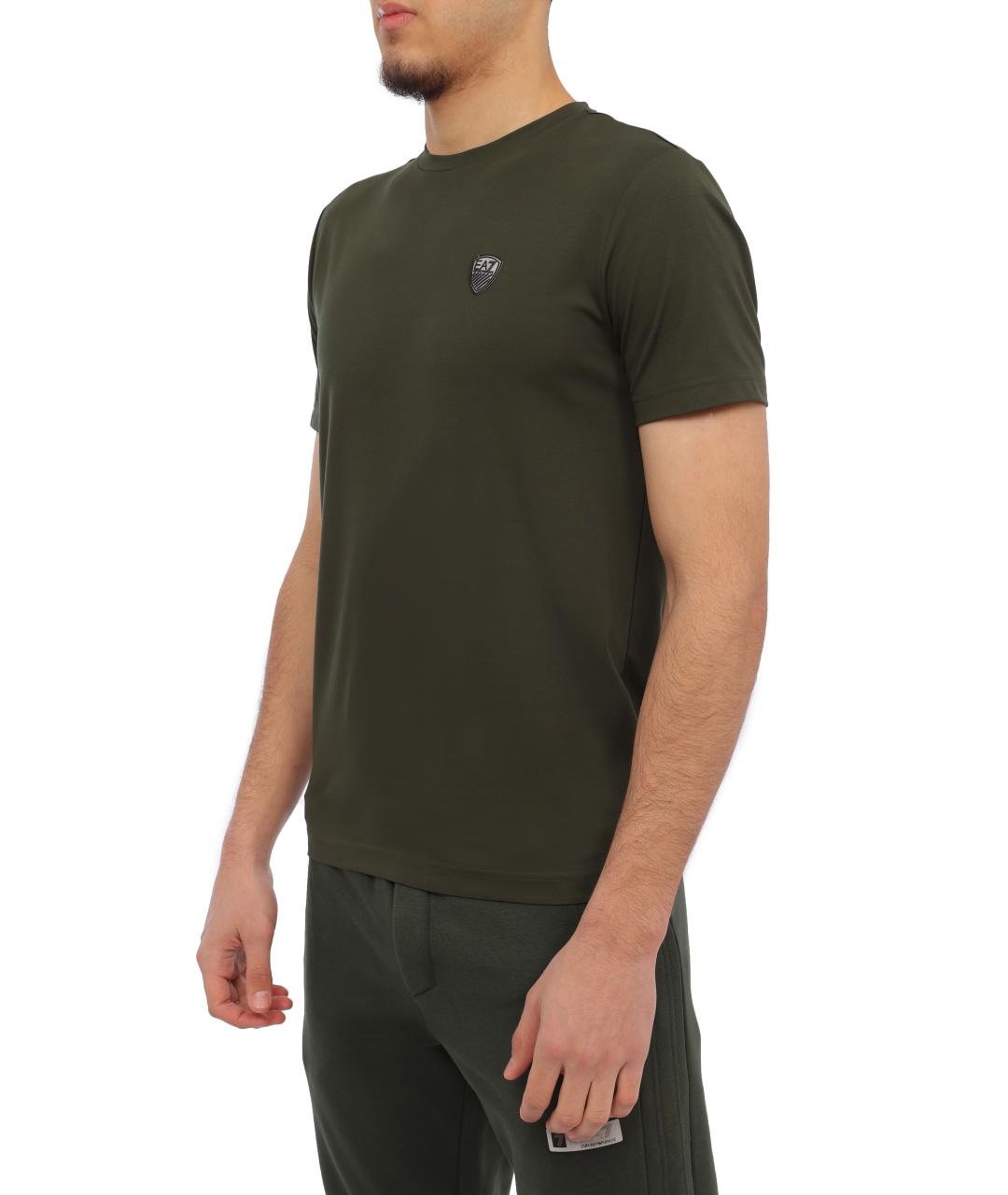 EA7 Хаки футболка, фото 4
