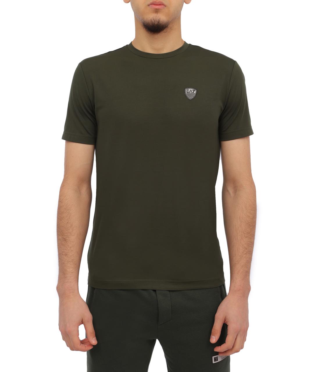 EA7 Хаки футболка, фото 6