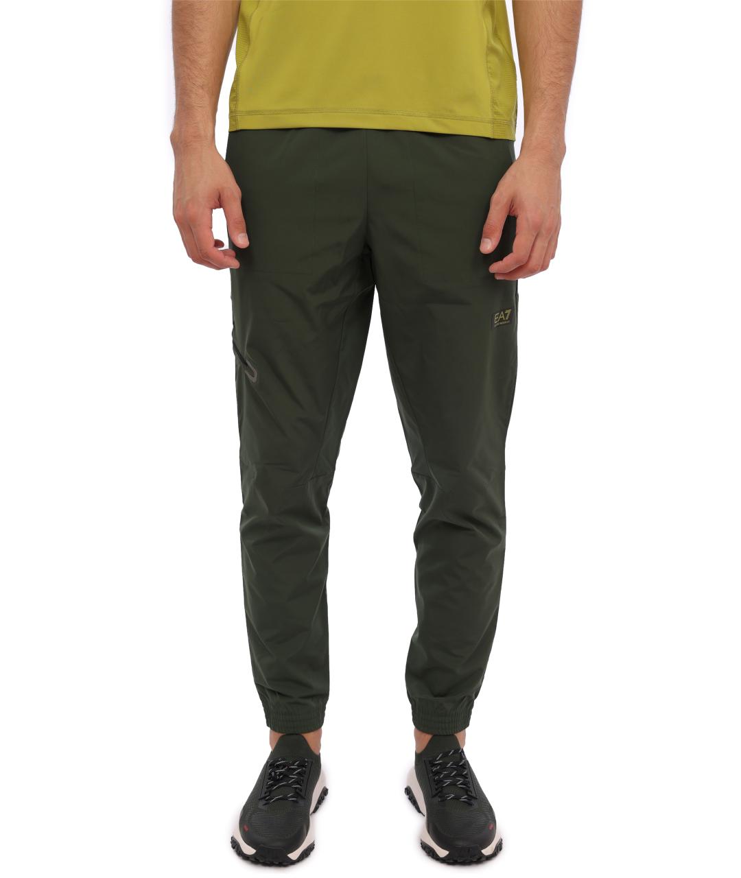 EA7 Хаки повседневные брюки, фото 6
