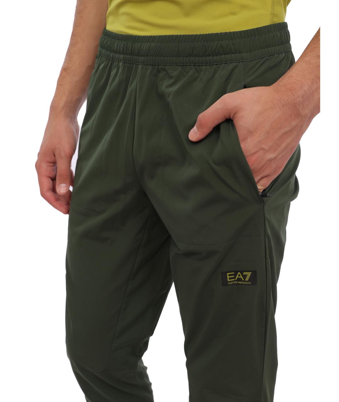 EA7 Хаки повседневные брюки, фото 2