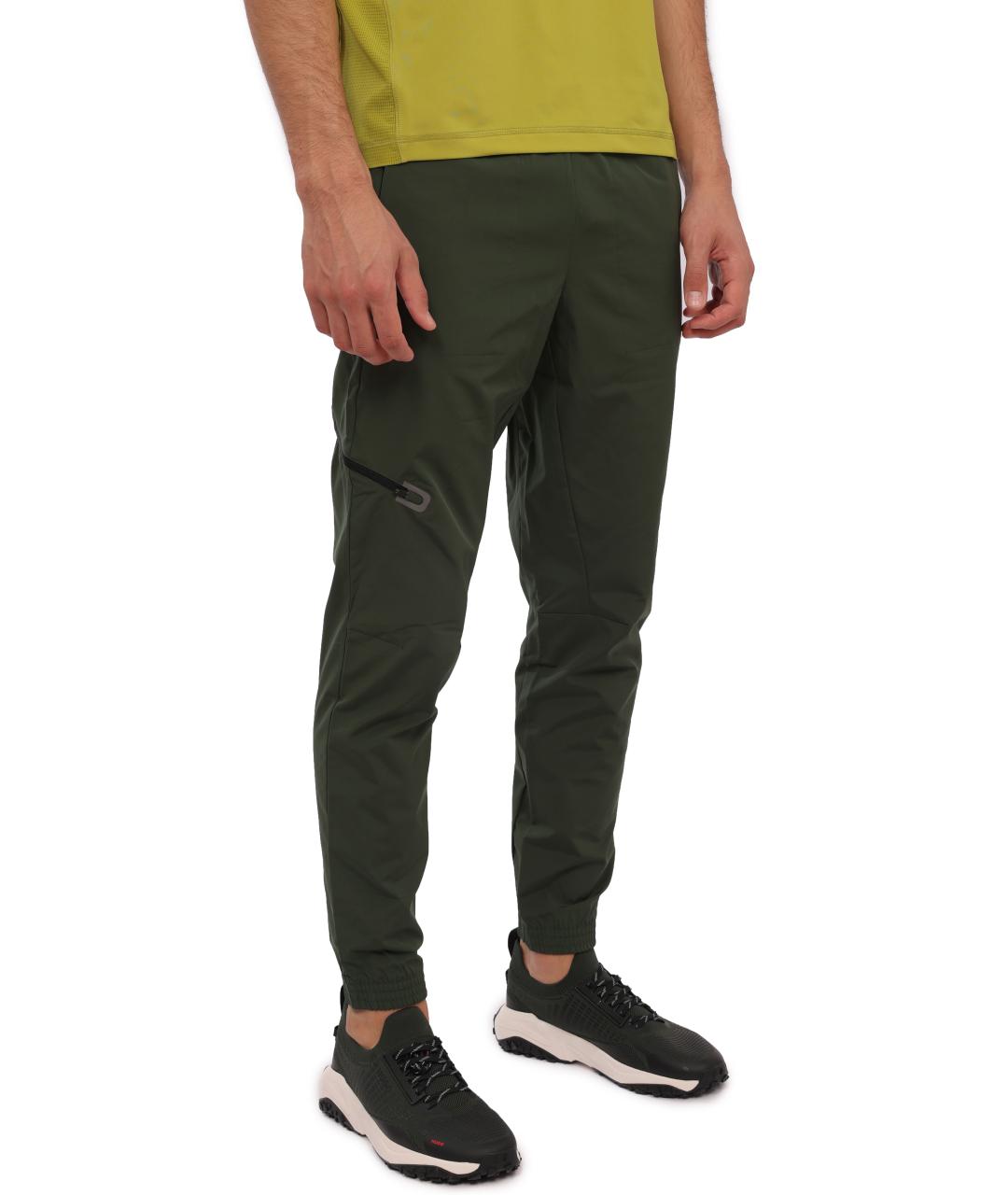 EA7 Хаки повседневные брюки, фото 4