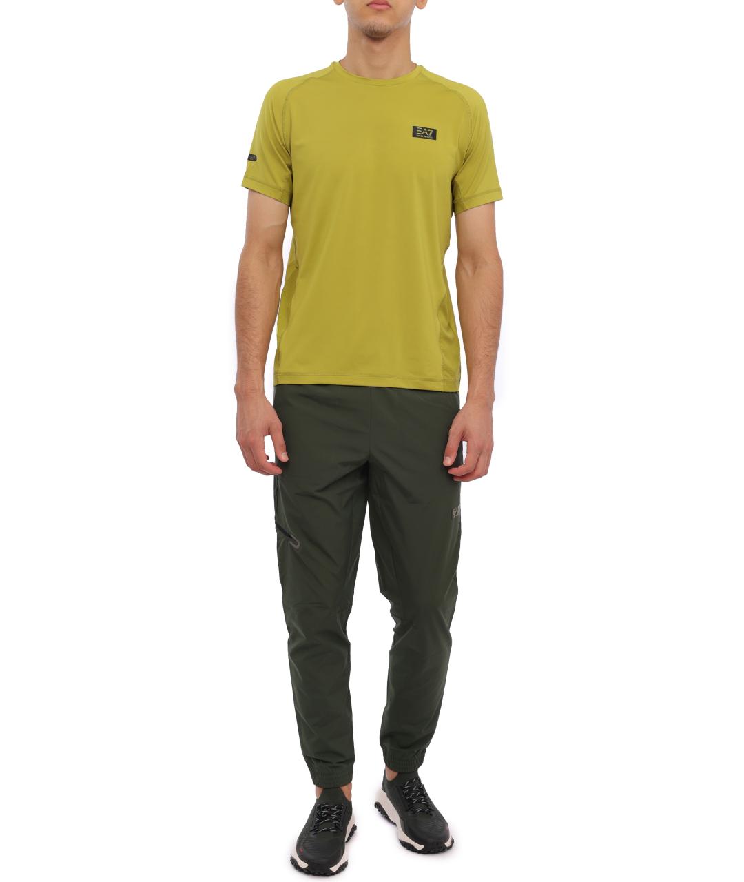 EA7 Хаки повседневные брюки, фото 5
