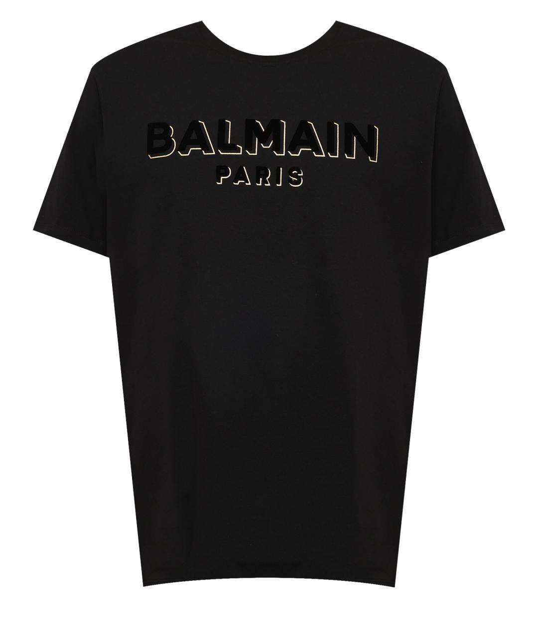 BALMAIN Черная футболка, фото 1