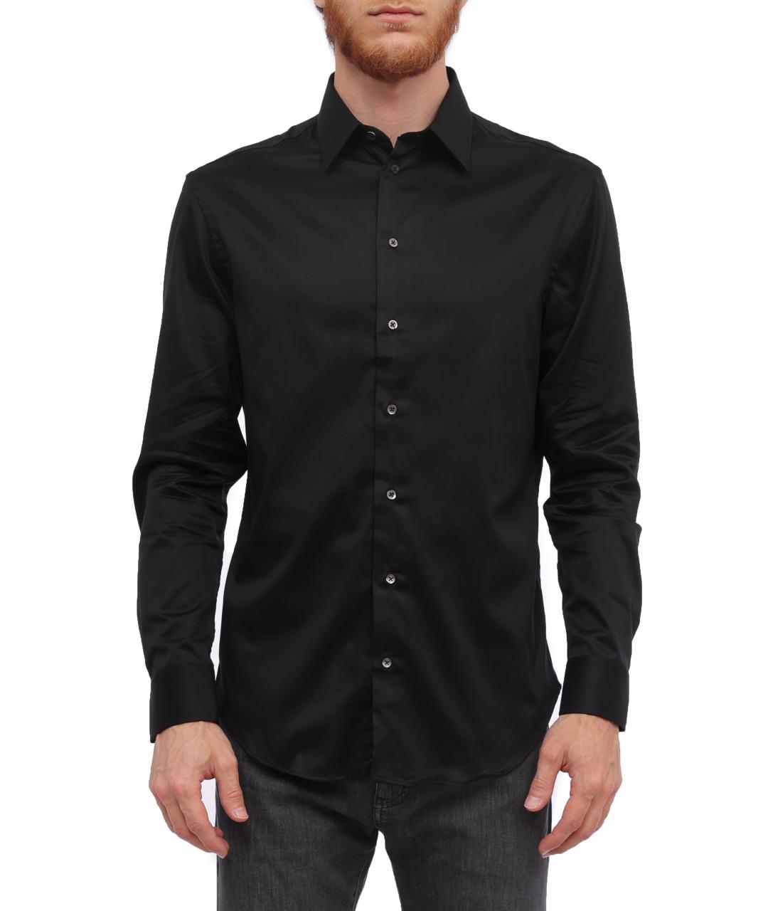 EMPORIO ARMANI Черная классическая рубашка, фото 6