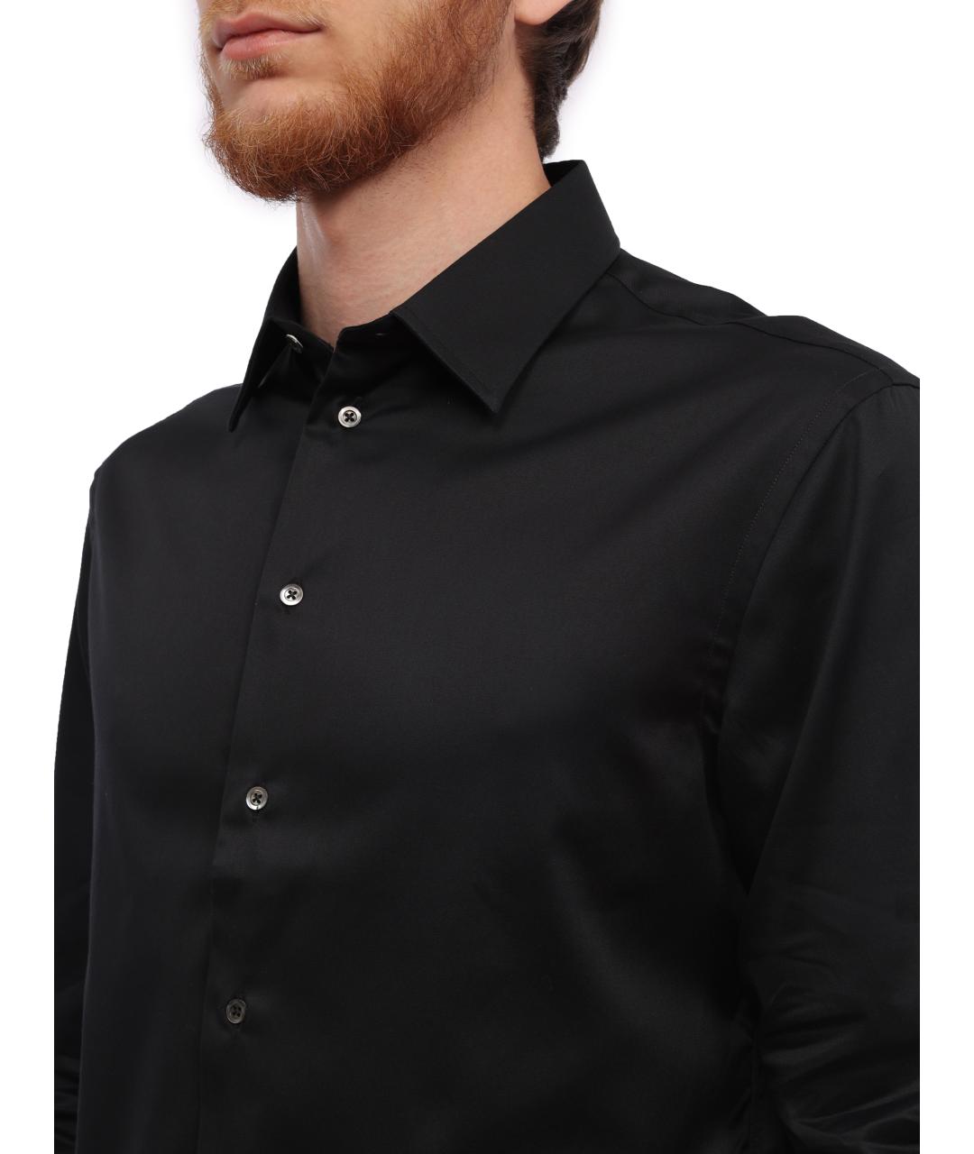 EMPORIO ARMANI Черная классическая рубашка, фото 4