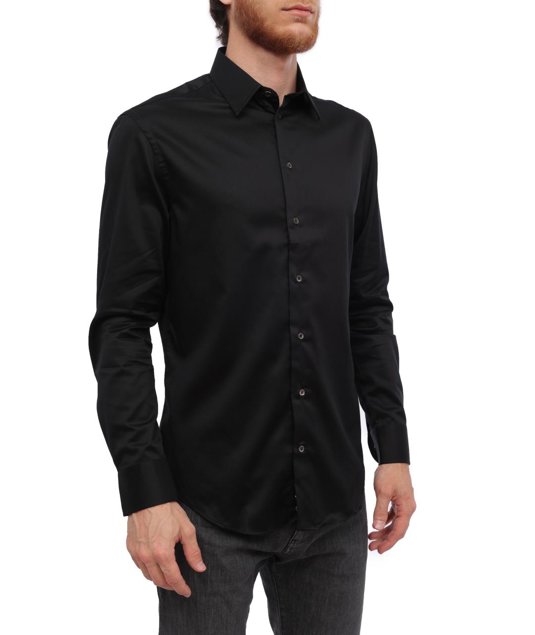 EMPORIO ARMANI Черная классическая рубашка, фото 2