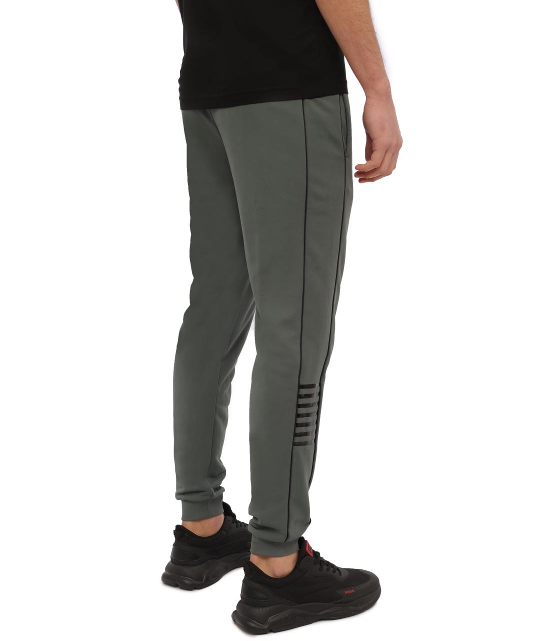 EA7 Хаки повседневные брюки, фото 4