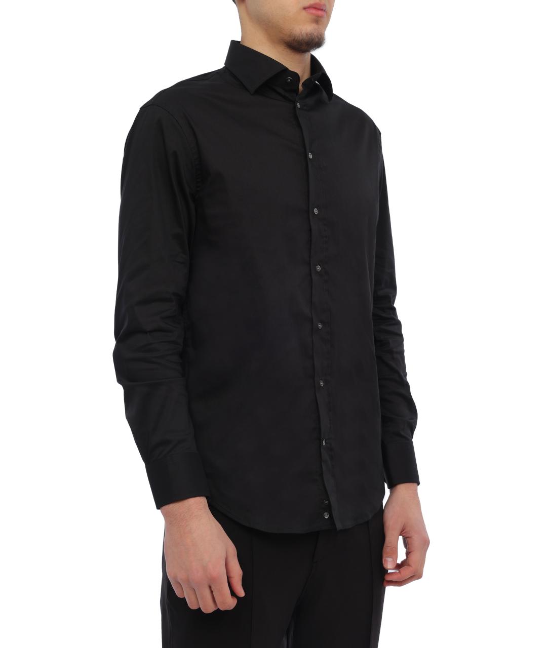 EMPORIO ARMANI Черная классическая рубашка, фото 6