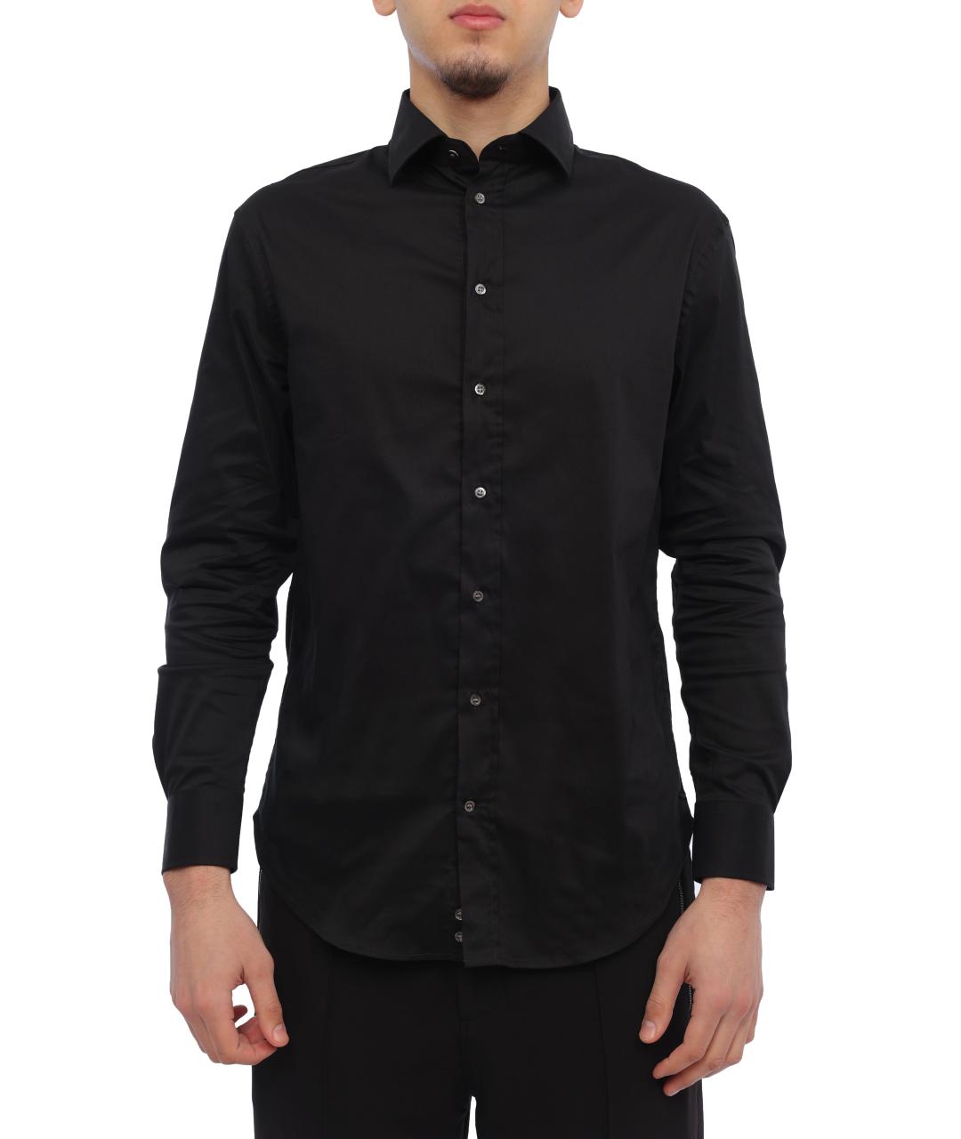 EMPORIO ARMANI Черная классическая рубашка, фото 7