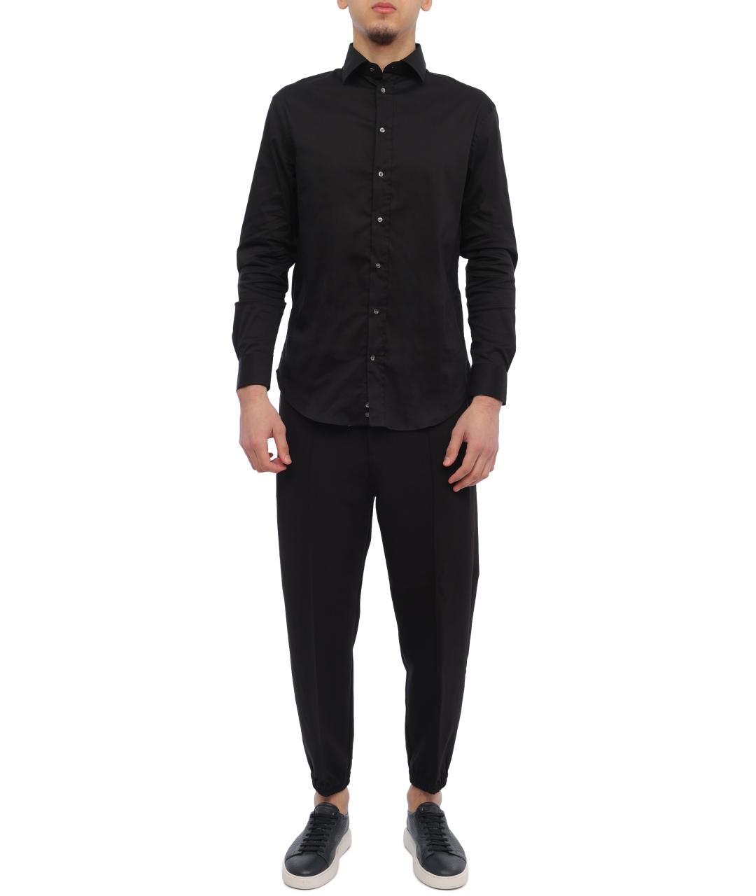EMPORIO ARMANI Черная классическая рубашка, фото 3