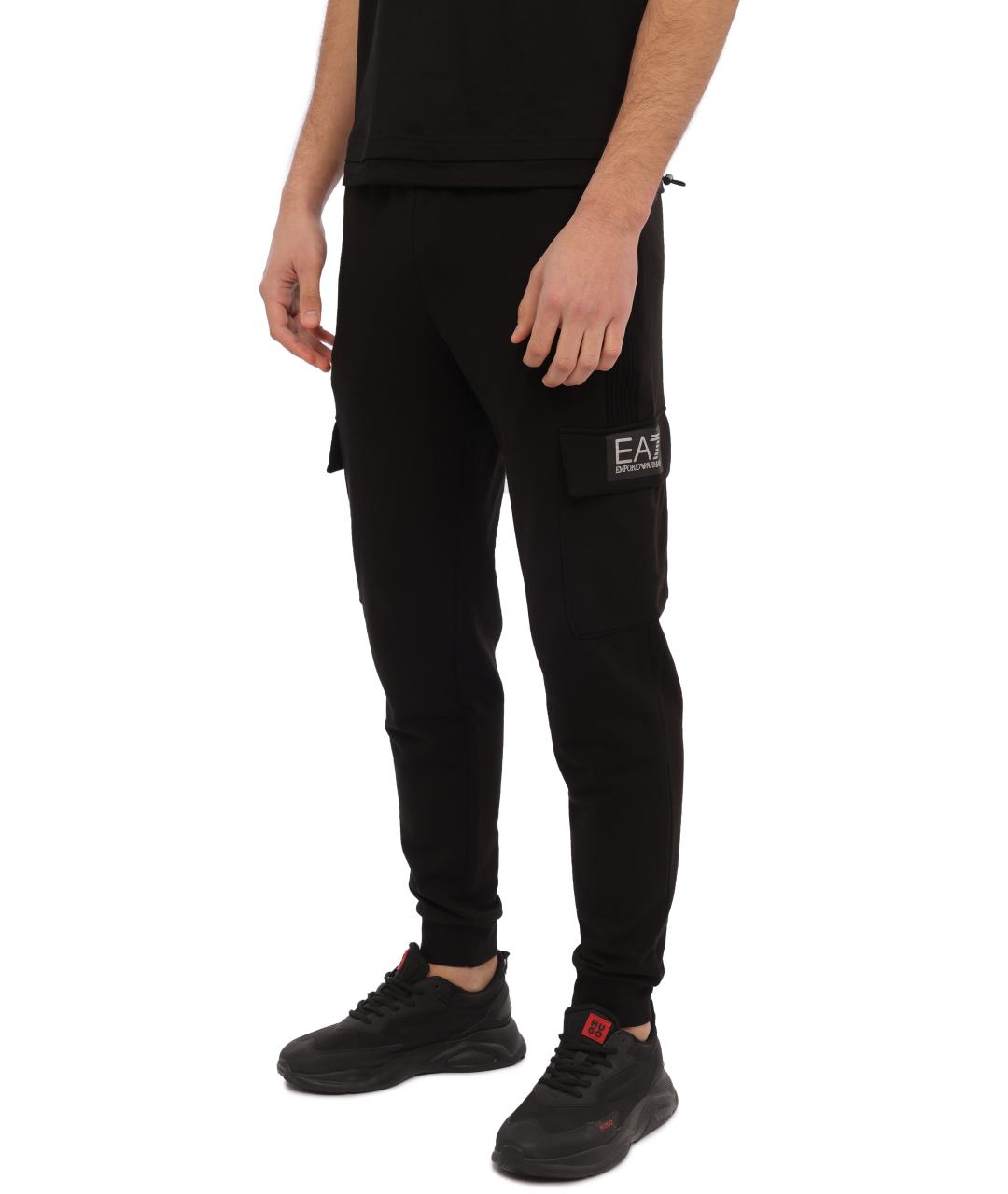 EA7 Черные повседневные брюки, фото 5