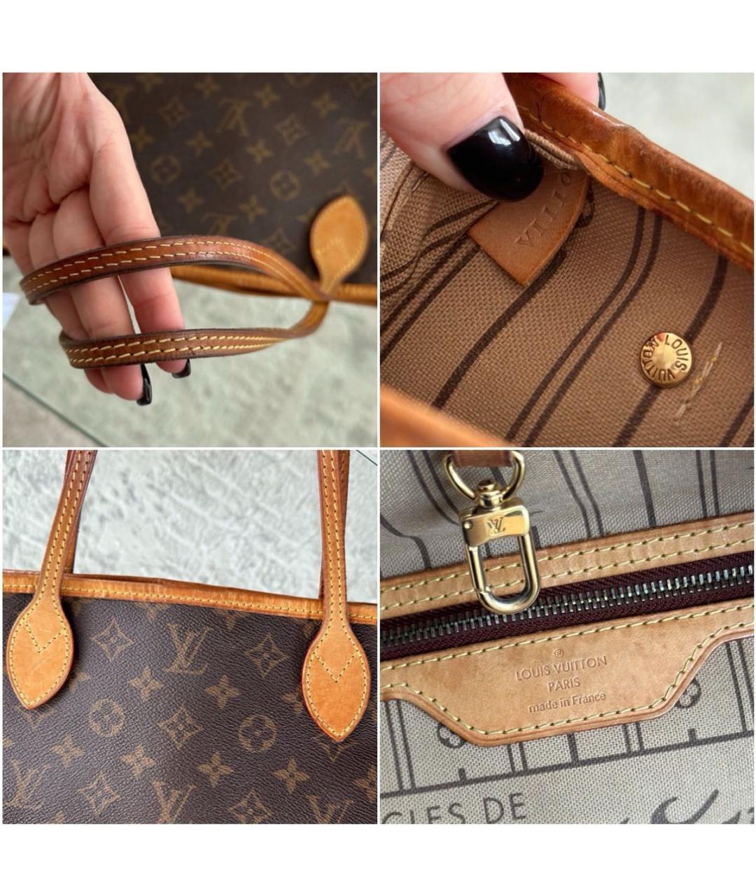 LOUIS VUITTON PRE-OWNED Коричневая сумка тоут, фото 7