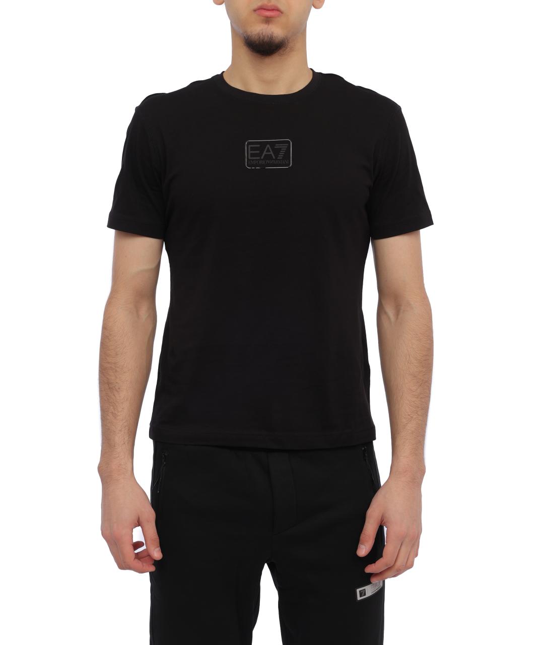 EA7 Черная футболка, фото 6