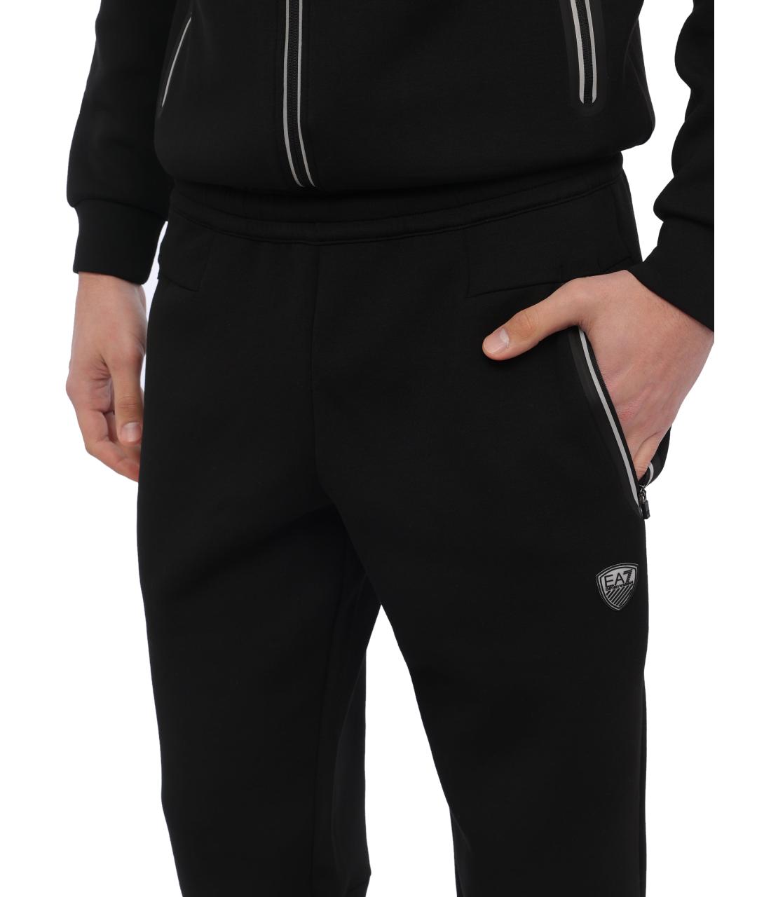 EA7 Черные повседневные брюки, фото 5