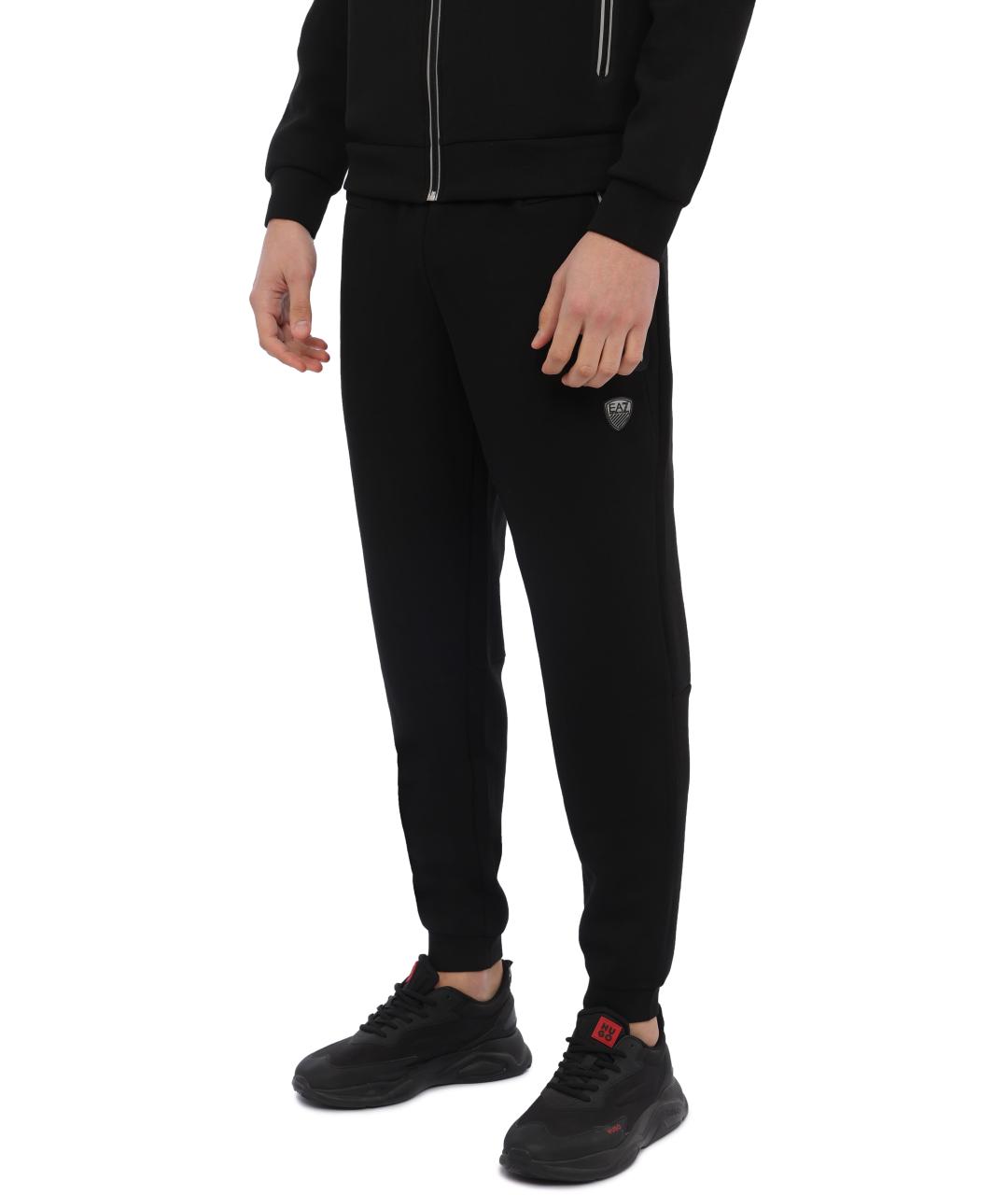 EA7 Черные повседневные брюки, фото 3