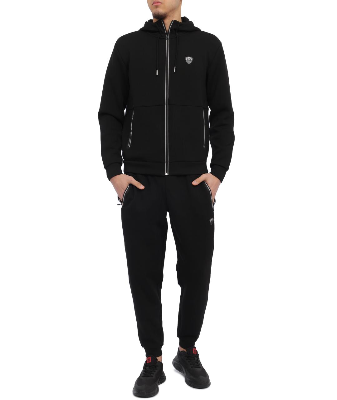 EA7 Черные повседневные брюки, фото 4