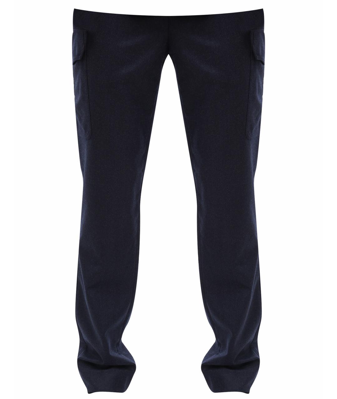 BRUNELLO CUCINELLI Темно-синие повседневные брюки, фото 1