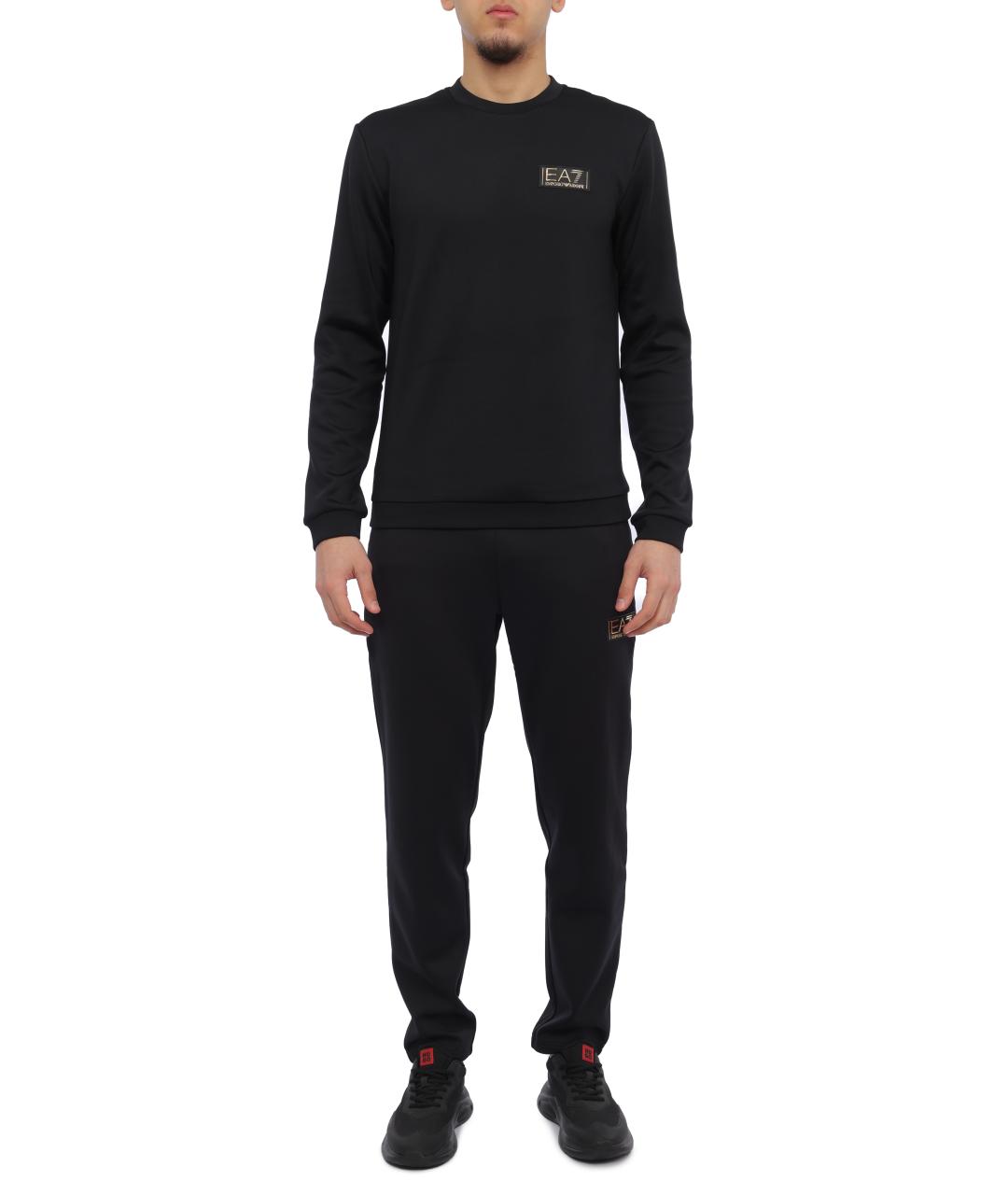 EA7 Черные повседневные брюки, фото 2