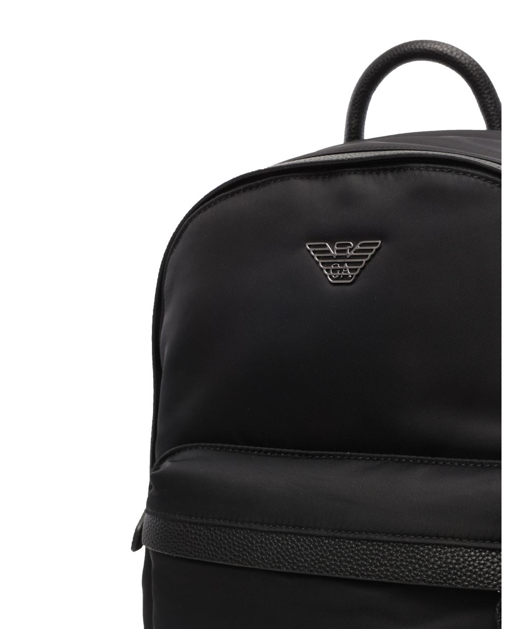 EMPORIO ARMANI Черный рюкзак, фото 2