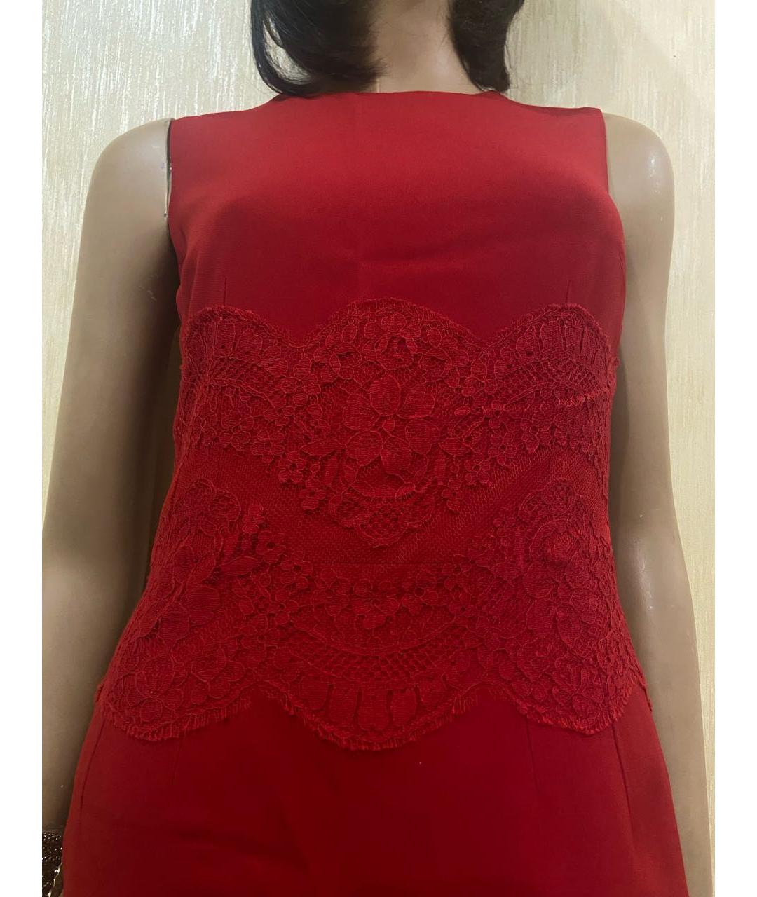 DOLCE&GABBANA Красное вискозное повседневное платье, фото 6