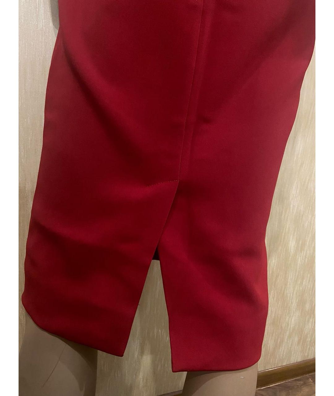 DOLCE&GABBANA Красное вискозное повседневное платье, фото 8