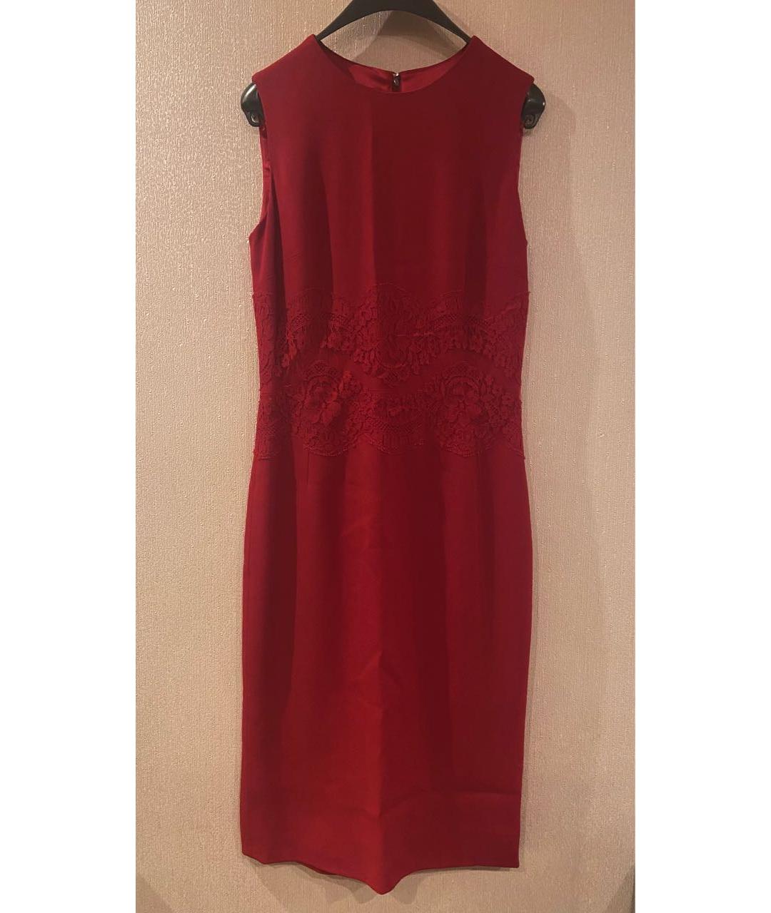 DOLCE&GABBANA Красное вискозное повседневное платье, фото 9