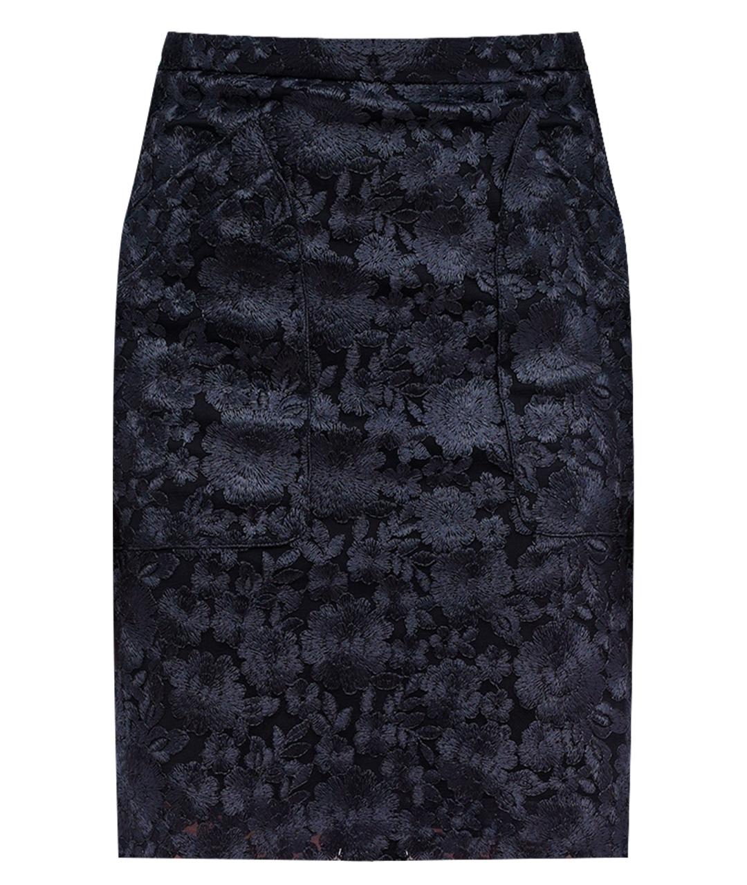 DKNY Темно-синяя юбка мини, фото 1